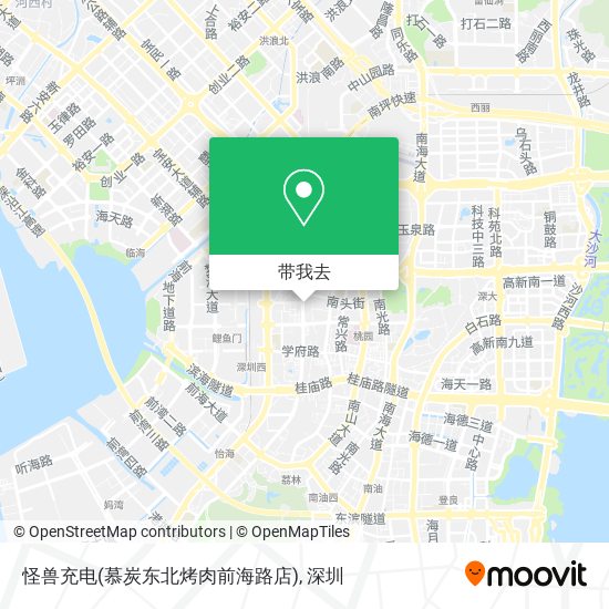 怪兽充电(慕炭东北烤肉前海路店)地图