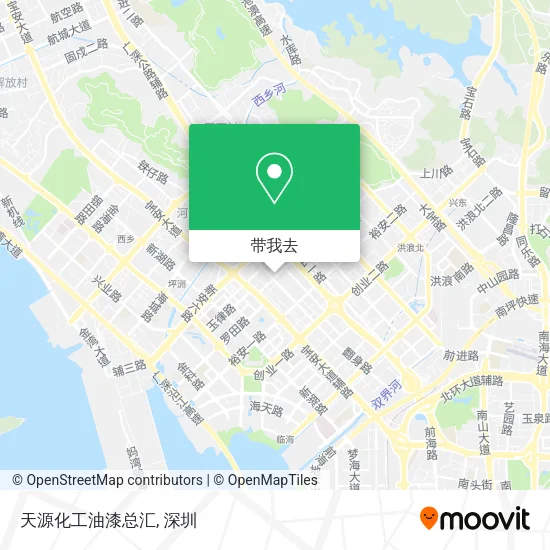 天源化工油漆总汇地图
