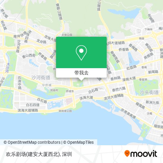 欢乐剧场(建安大厦西北)地图