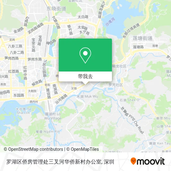 罗湖区侨房管理处三叉河华侨新村办公室地图