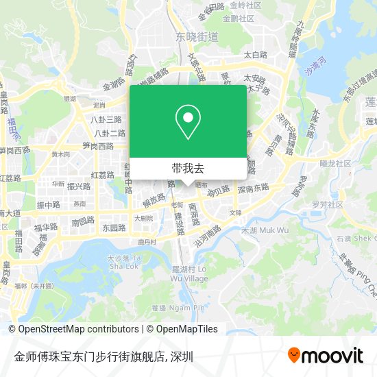 金师傅珠宝东门步行街旗舰店地图