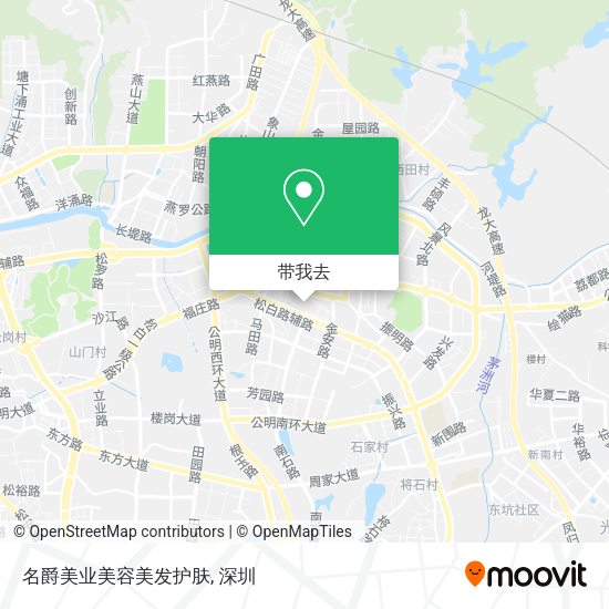 名爵美业美容美发护肤地图