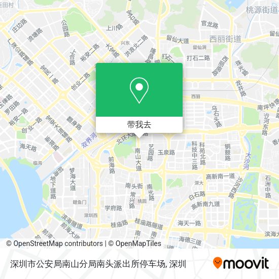 深圳市公安局南山分局南头派出所停车场地图