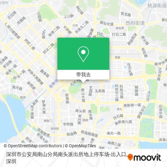 深圳市公安局南山分局南头派出所地上停车场-出入口地图