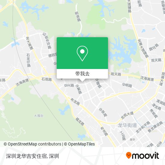 深圳龙华吉安住宿地图