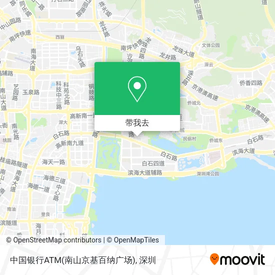 中国银行ATM(南山京基百纳广场)地图