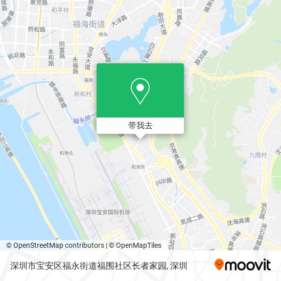 深圳市宝安区福永街道福围社区长者家园地图