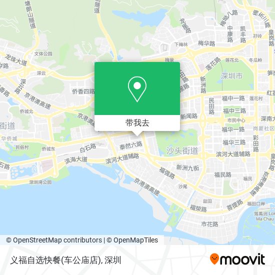 义福自选快餐(车公庙店)地图