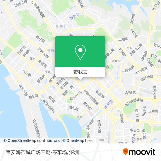 宝安海滨城广场三期-停车场地图