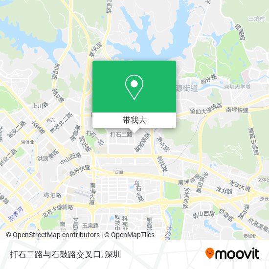 打石二路与石鼓路交叉口地图