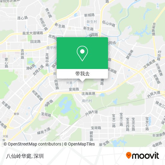 八仙岭华庭地图