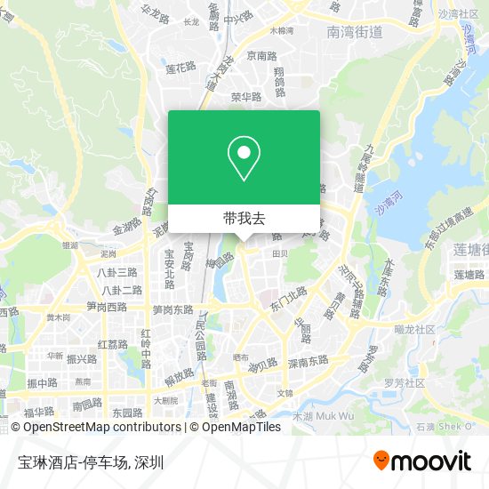 宝琳酒店-停车场地图
