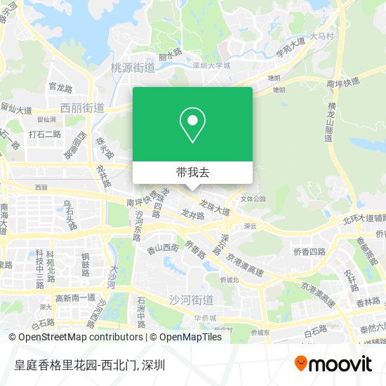 皇庭香格里花园-西北门地图