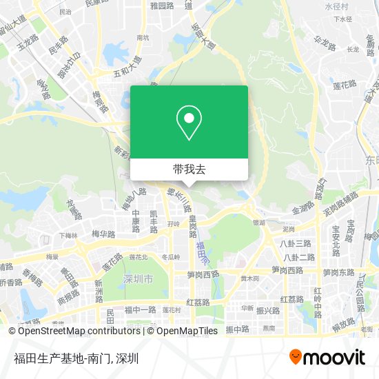 福田生产基地-南门地图