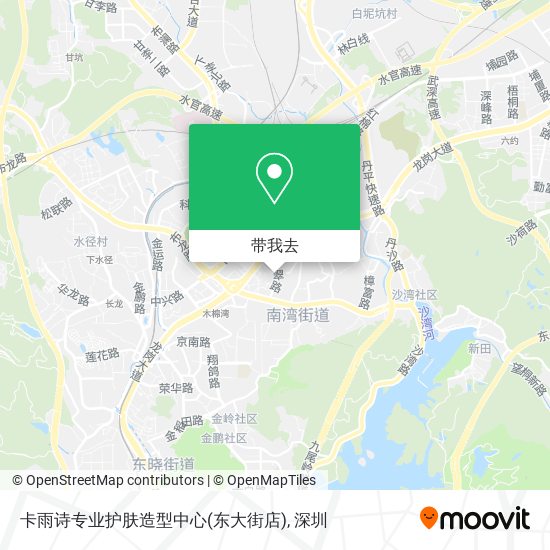卡雨诗专业护肤造型中心(东大街店)地图
