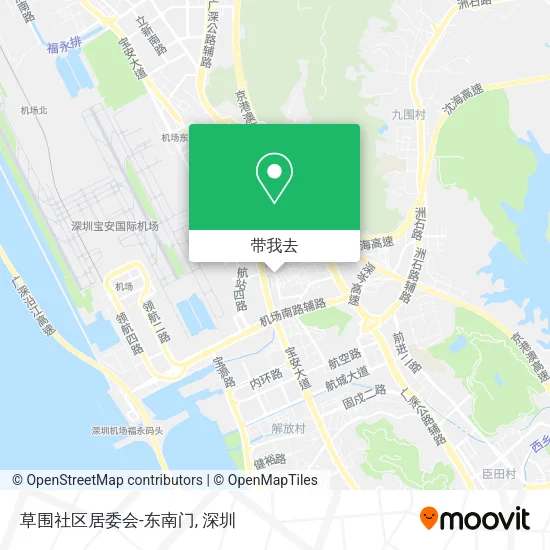 草围社区居委会-东南门地图
