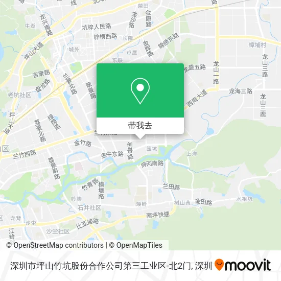 深圳市坪山竹坑股份合作公司第三工业区-北2门地图