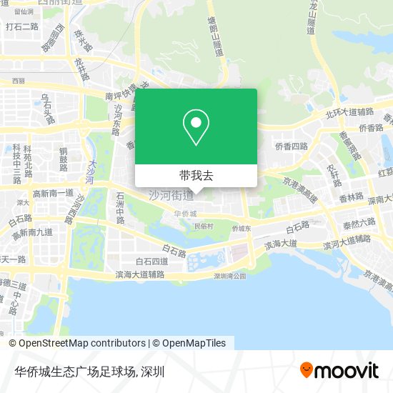 华侨城生态广场足球场地图
