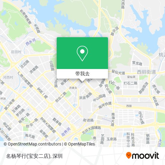 名杨琴行(宝安二店)地图