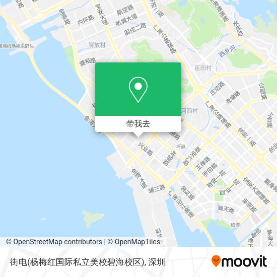 街电(杨梅红国际私立美校碧海校区)地图