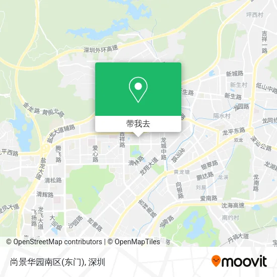 尚景华园南区(东门)地图