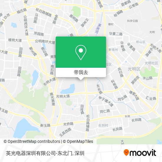 英光电器深圳有限公司-东北门地图
