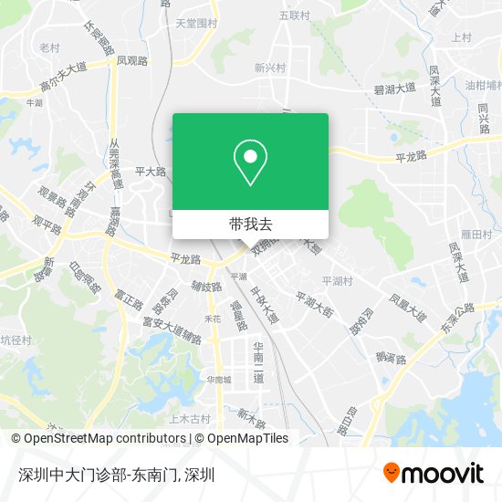 深圳中大门诊部-东南门地图