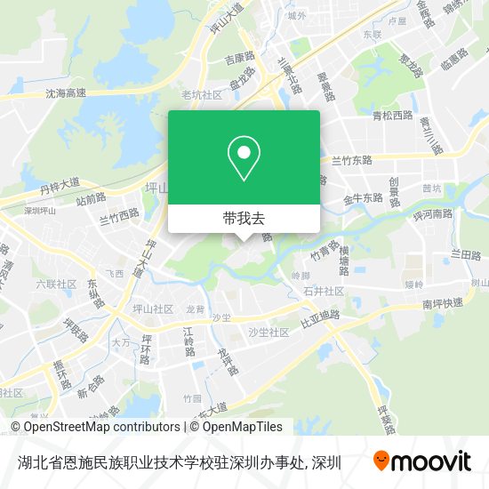 湖北省恩施民族职业技术学校驻深圳办事处地图