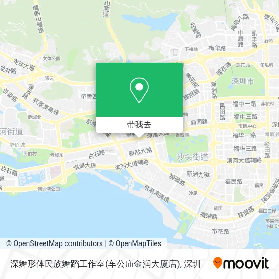 深舞形体民族舞蹈工作室(车公庙金润大厦店)地图