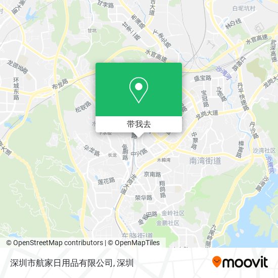 深圳市航家日用品有限公司地图