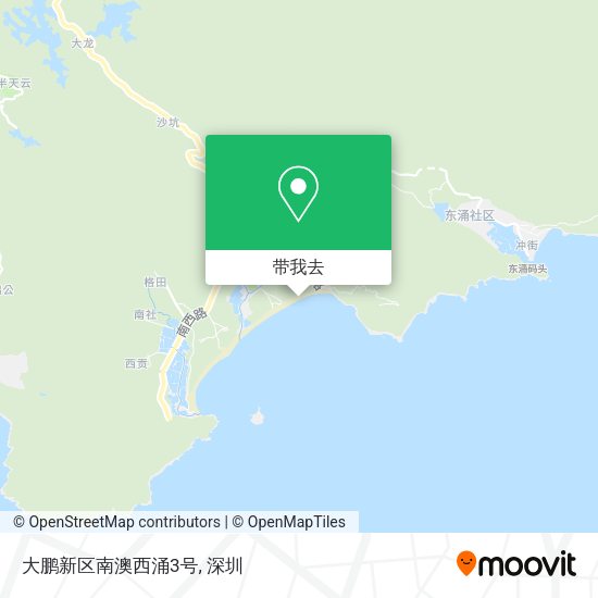 大鹏新区南澳西涌3号地图