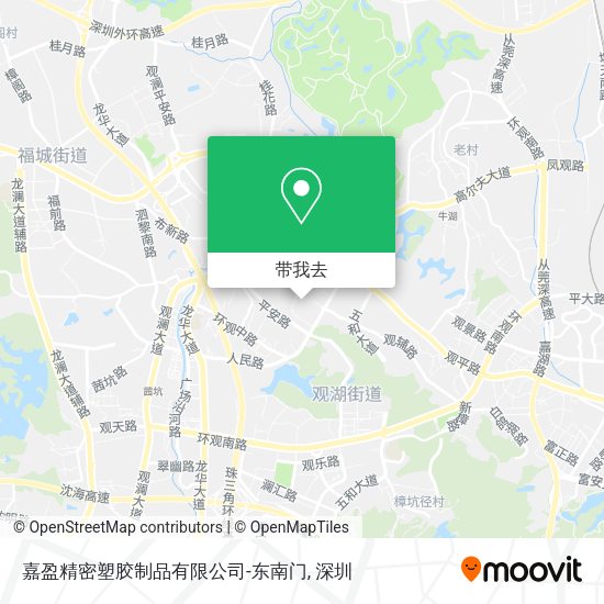 嘉盈精密塑胶制品有限公司-东南门地图