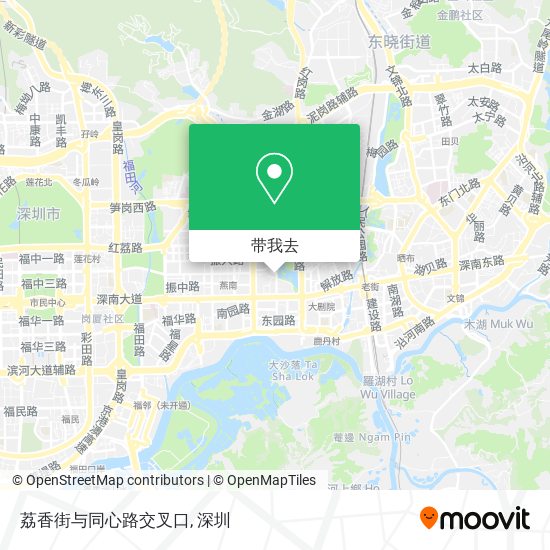荔香街与同心路交叉口地图