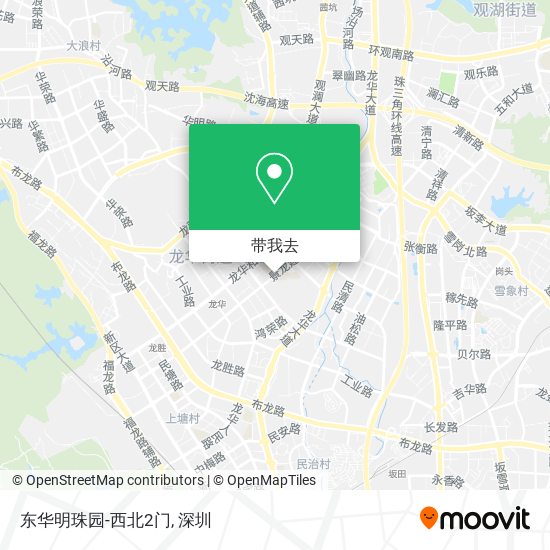 东华明珠园-西北2门地图