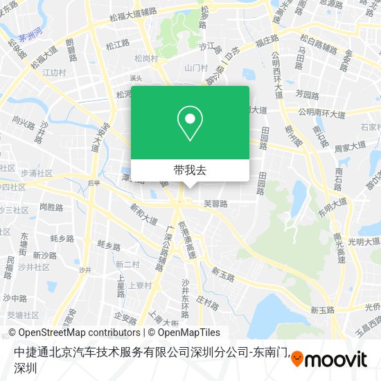 中捷通北京汽车技术服务有限公司深圳分公司-东南门地图