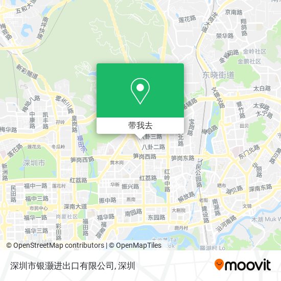 深圳市银灏进出口有限公司地图