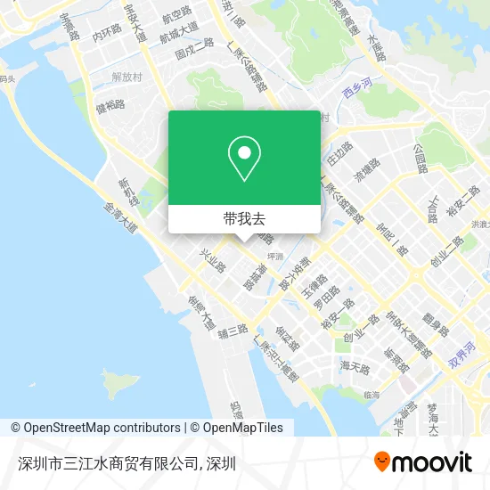 深圳市三江水商贸有限公司地图