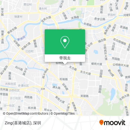 Zing(喜港城店)地图