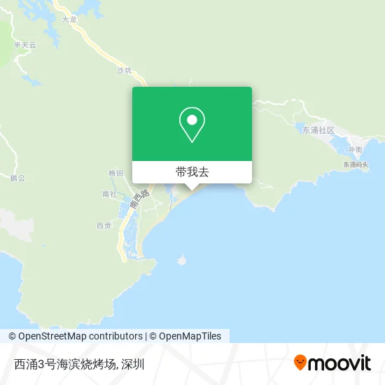 西涌3号海滨烧烤场地图