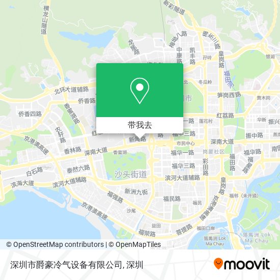 深圳市爵豪冷气设备有限公司地图