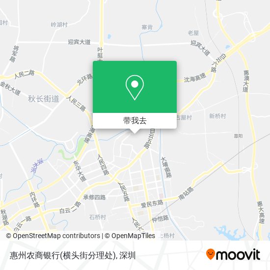 惠州农商银行(横头街分理处)地图