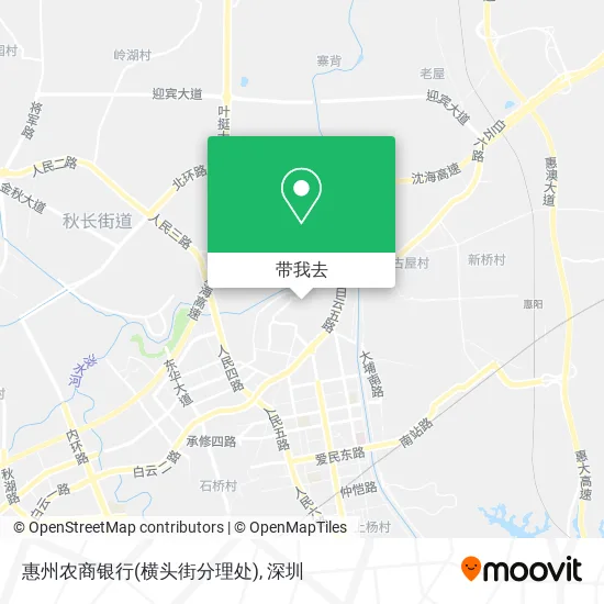 惠州农商银行(横头街分理处)地图