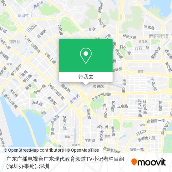 广东广播电视台广东现代教育频道TV小记者栏目组(深圳办事处)地图