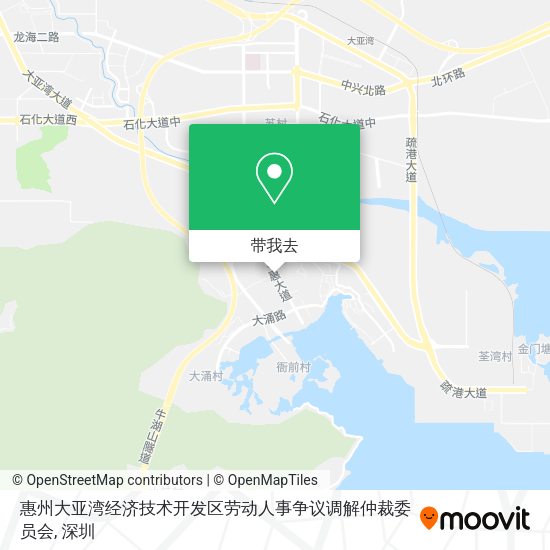 惠州大亚湾经济技术开发区劳动人事争议调解仲裁委员会地图
