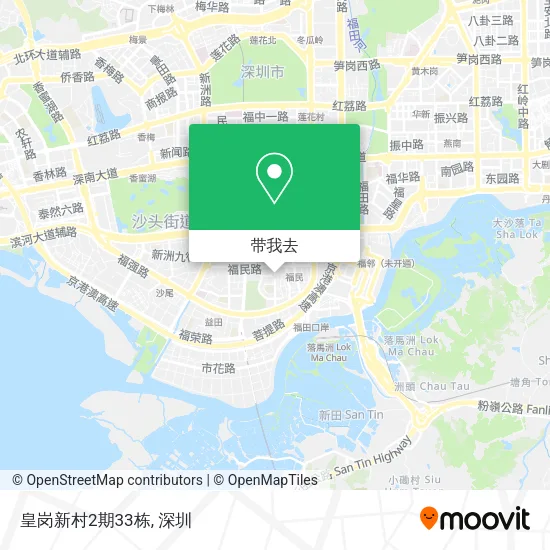 皇岗新村2期33栋地图