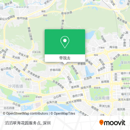 滔滔翠海花园服务点地图