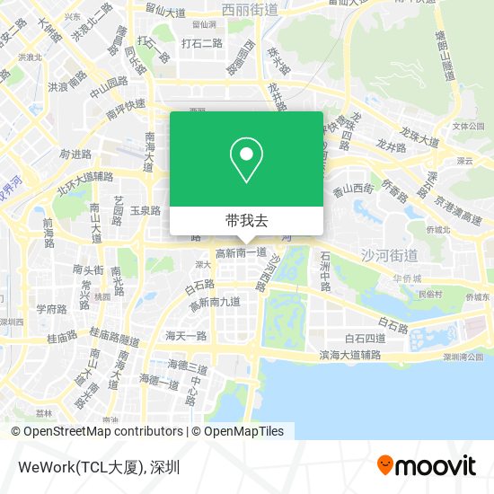 WeWork(TCL大厦)地图