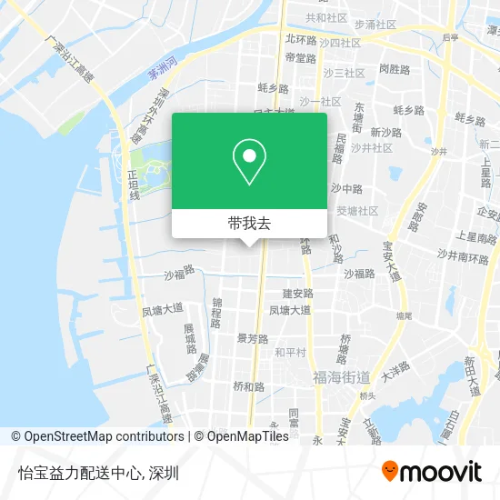 怡宝益力配送中心地图