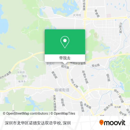 深圳市龙华区诺德安达双语学校地图
