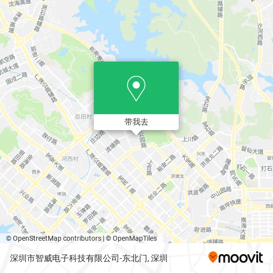 深圳市智威电子科技有限公司-东北门地图